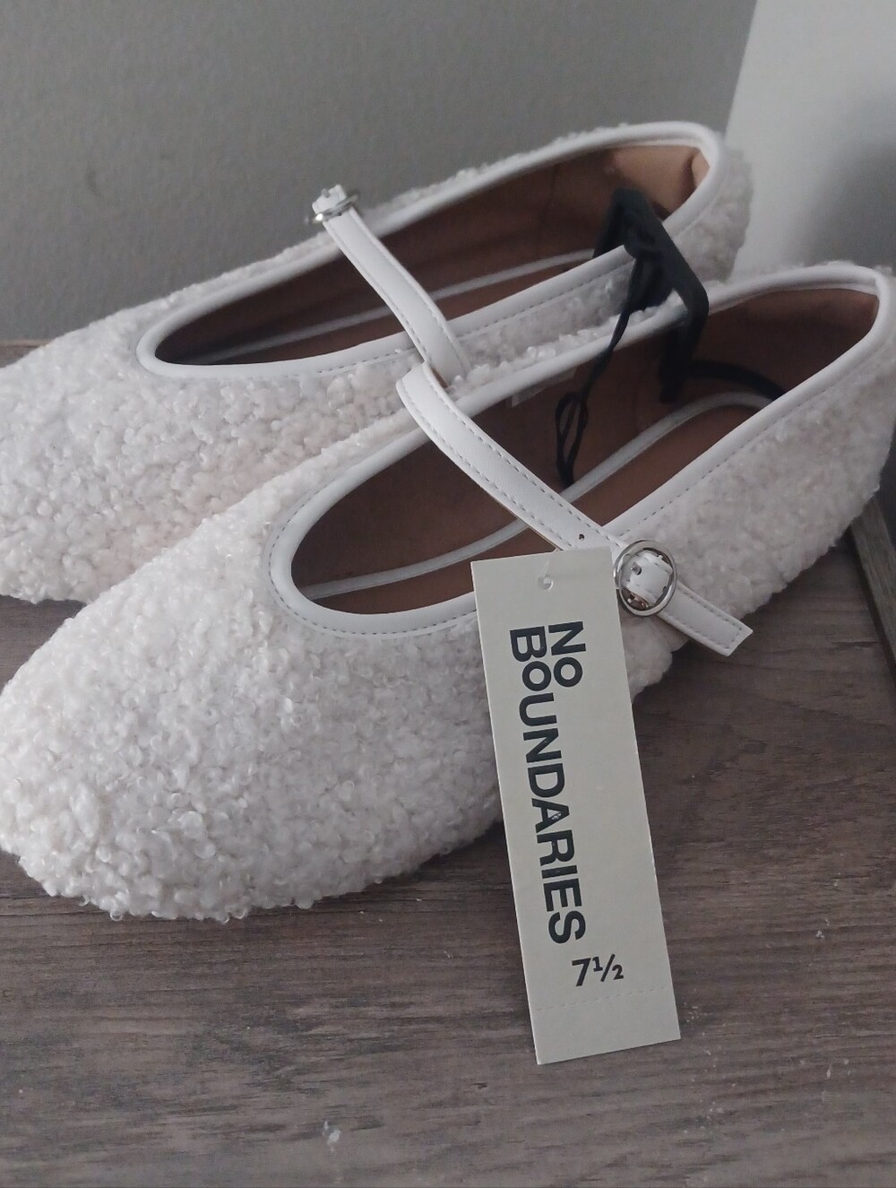 Nobo Sherpa Mary Jane Flats Sz 7.5